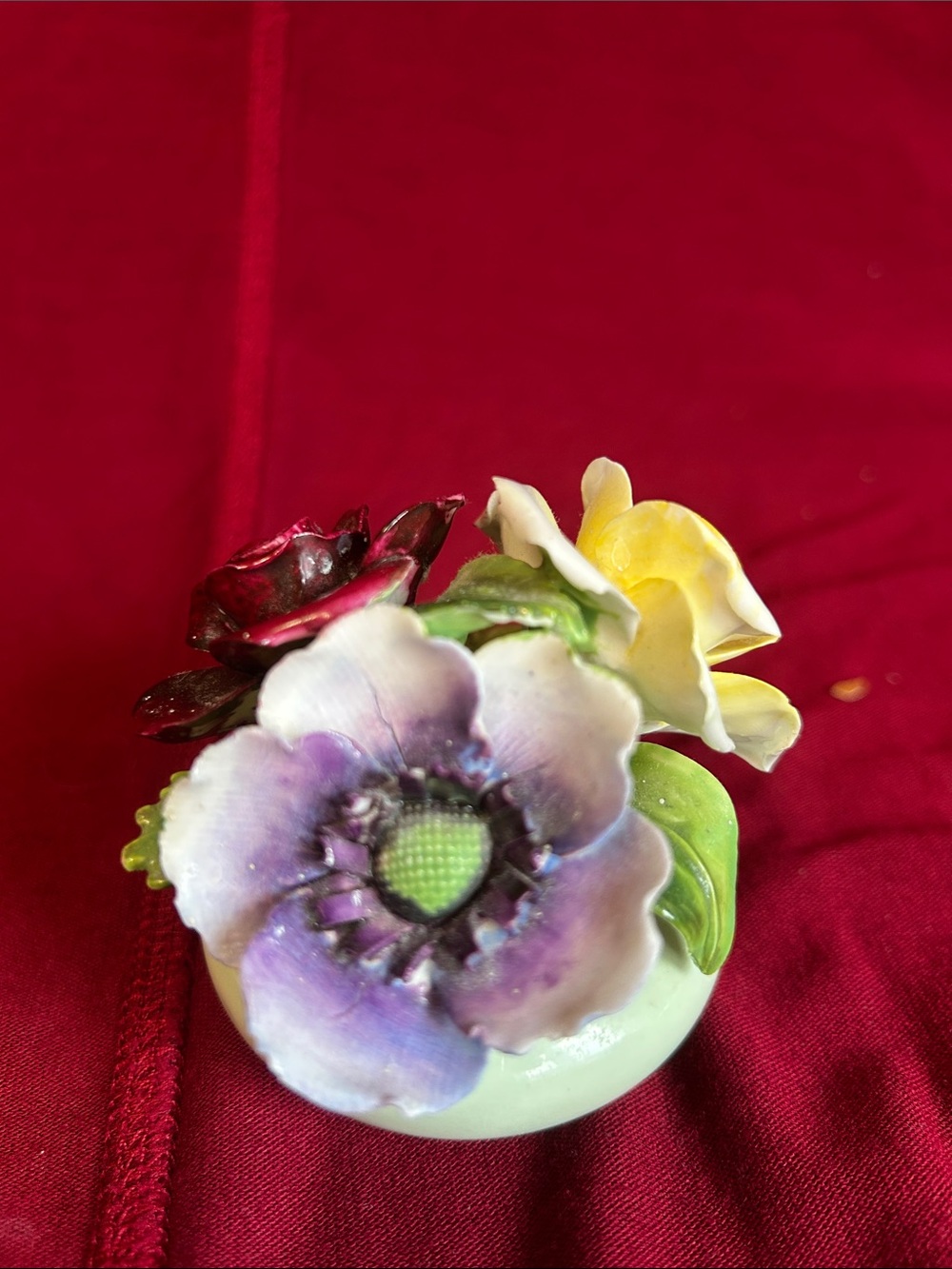 Crown Royal Bone China Porcelain Floral Figurine